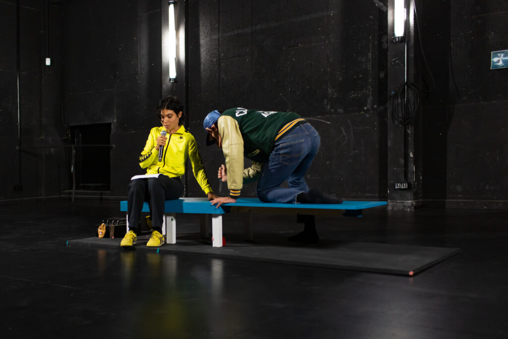 Lou Villapadierna & André Fortino, Les enfants ont les dents diagonales, performance